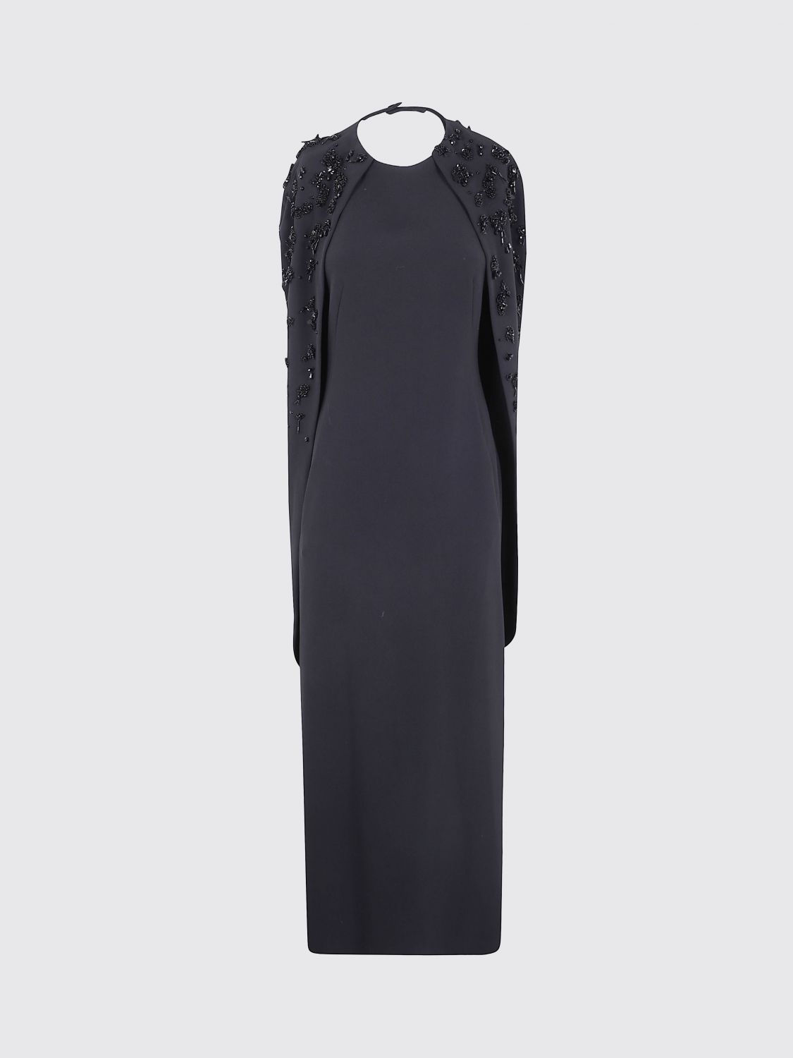 Alberta Ferretti Dress Woman Color Black In Blue