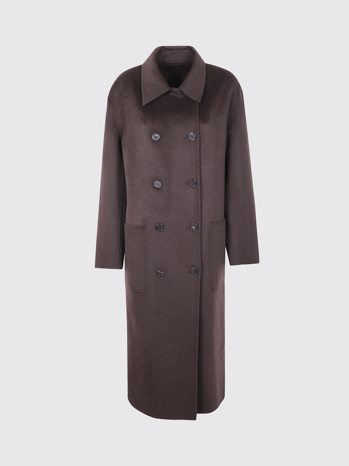 Filippa K "amelia" Double Coat In Brown