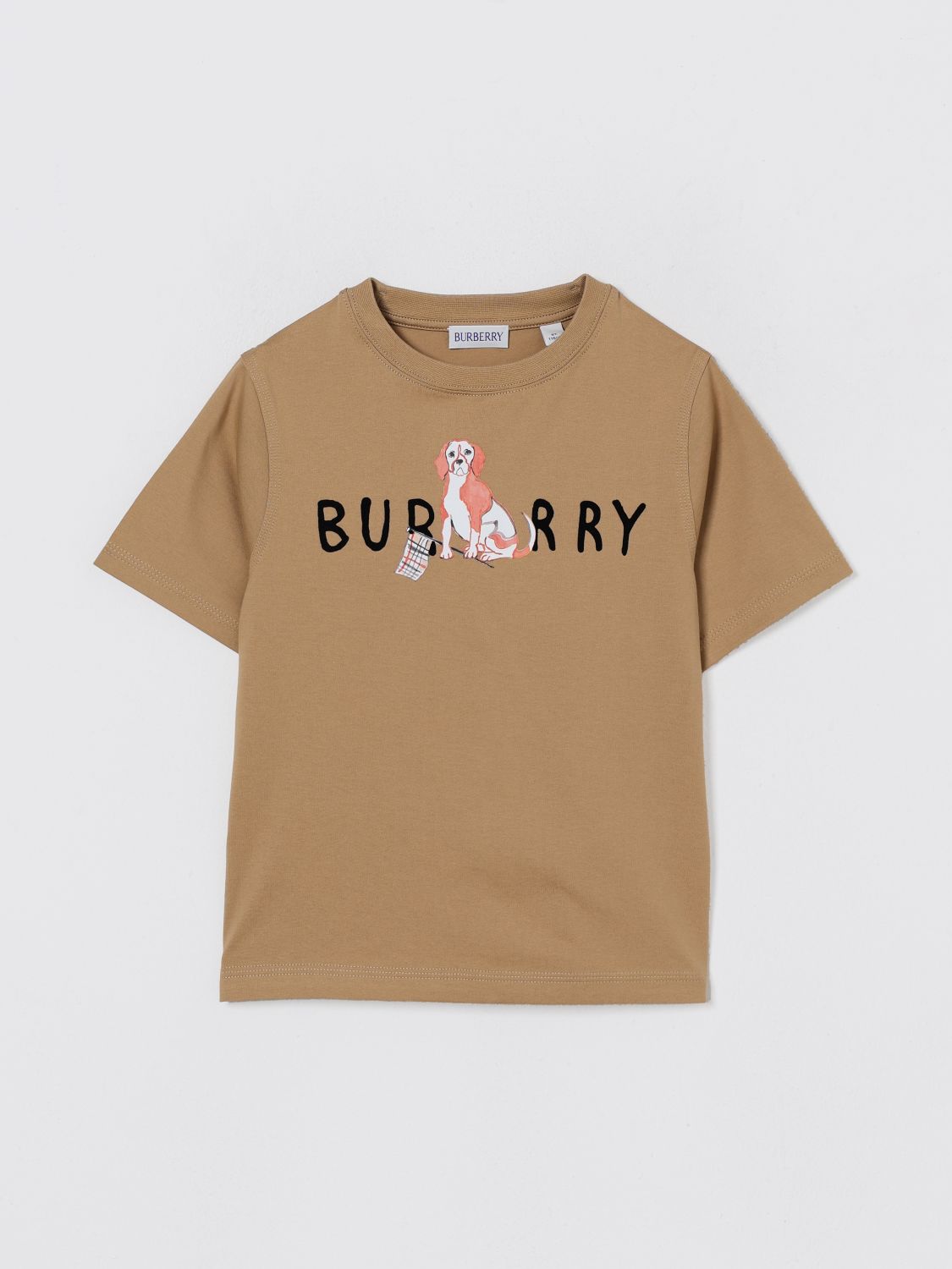 Burberry T-shirt Kids Color Sand In Brown