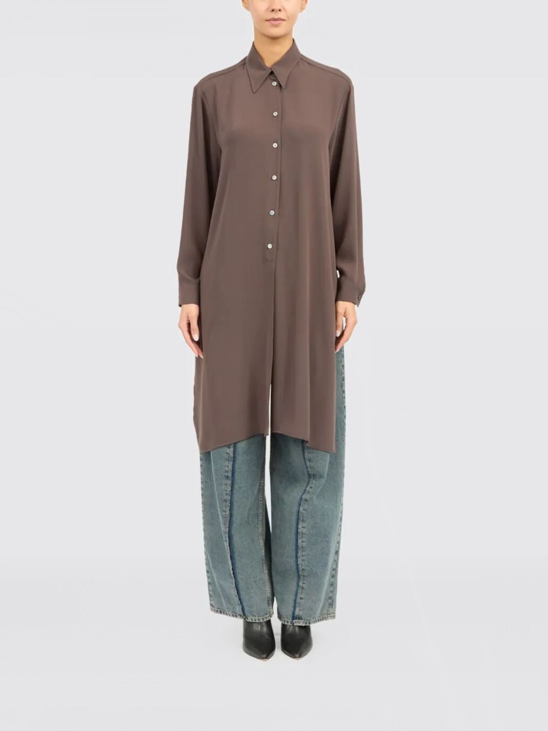 Mm6 Maison Margiela Shirt  Woman Color Brown