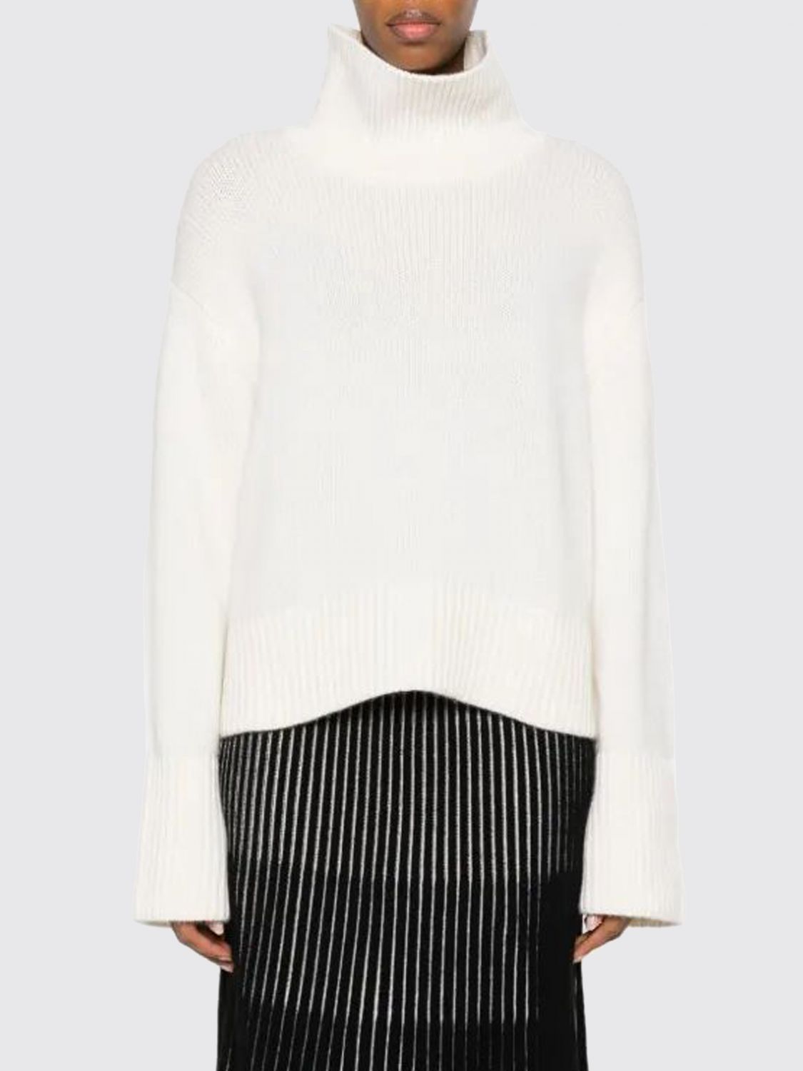 Lisa Yang Sweater  Woman Color Cream In White