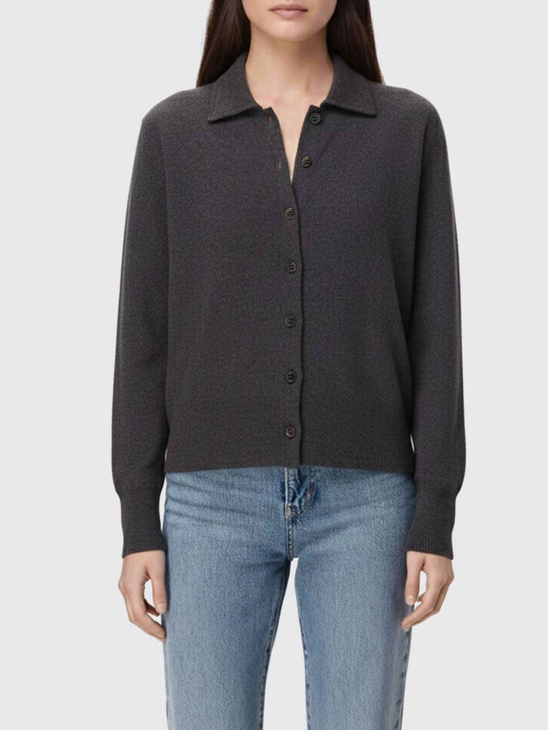 Lisa Yang Polo Shirt  Woman Color Grey In Blue