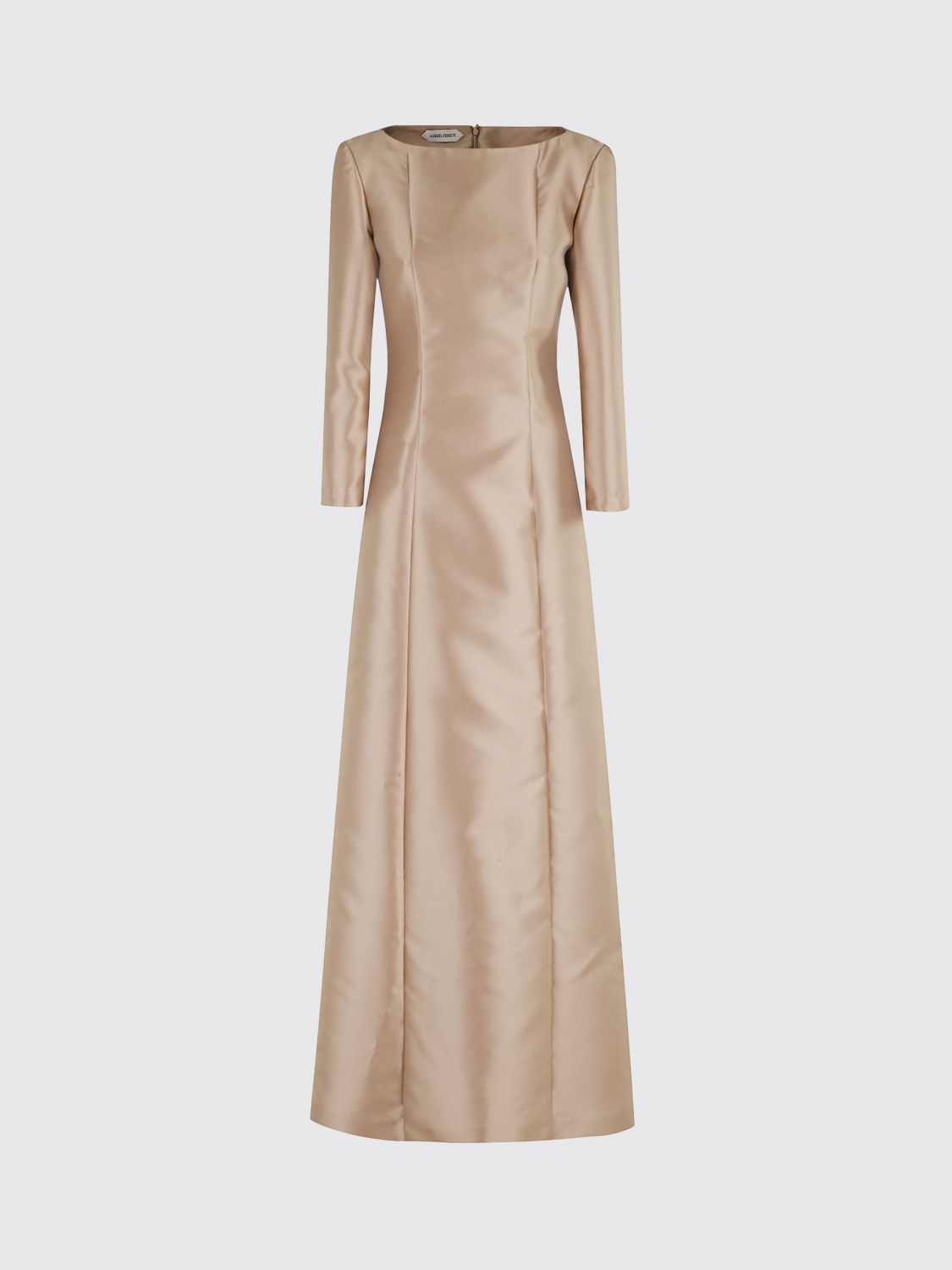 Alberta Ferretti Miakdo Long Beige Maxi Dress In Neutral