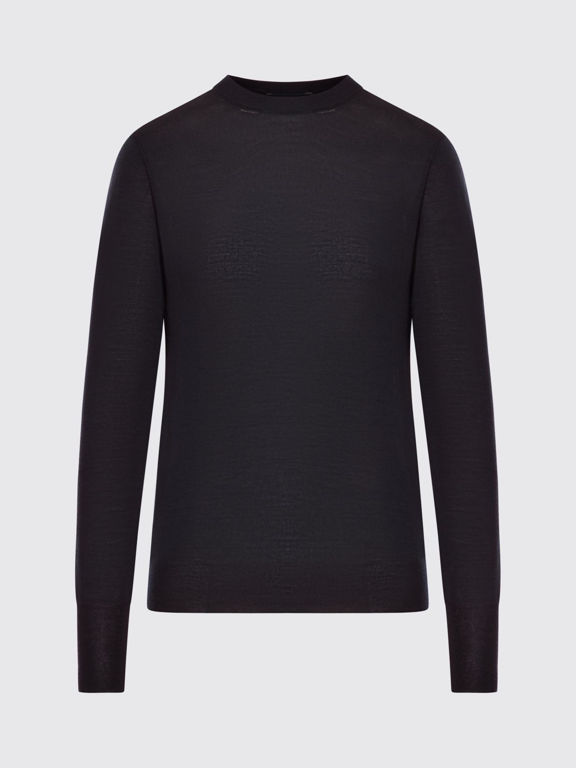 Roberto Collina Crew Neck Wool Sweater In Black