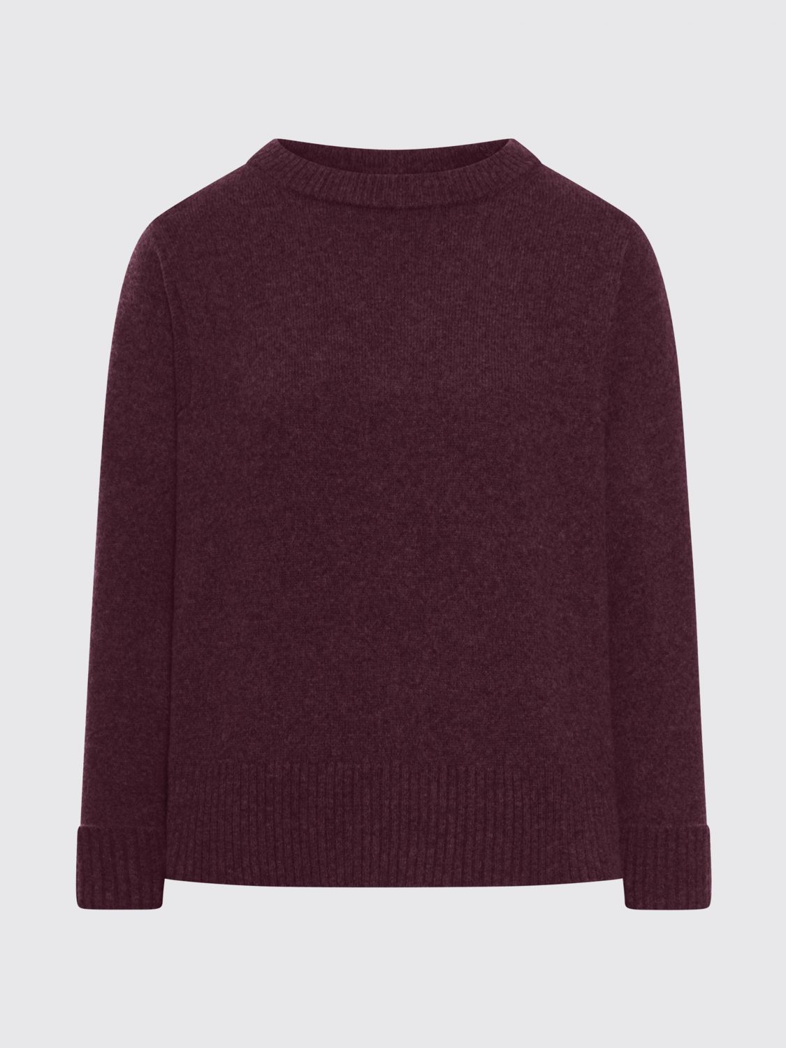 Roberto Collina Crew Neck Sweater In Wool Blend In Red