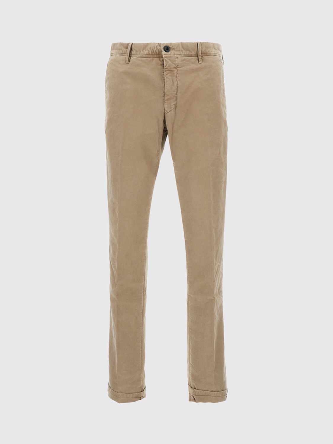 Incotex Tailored Trousers With Pockets And Loops In Brown