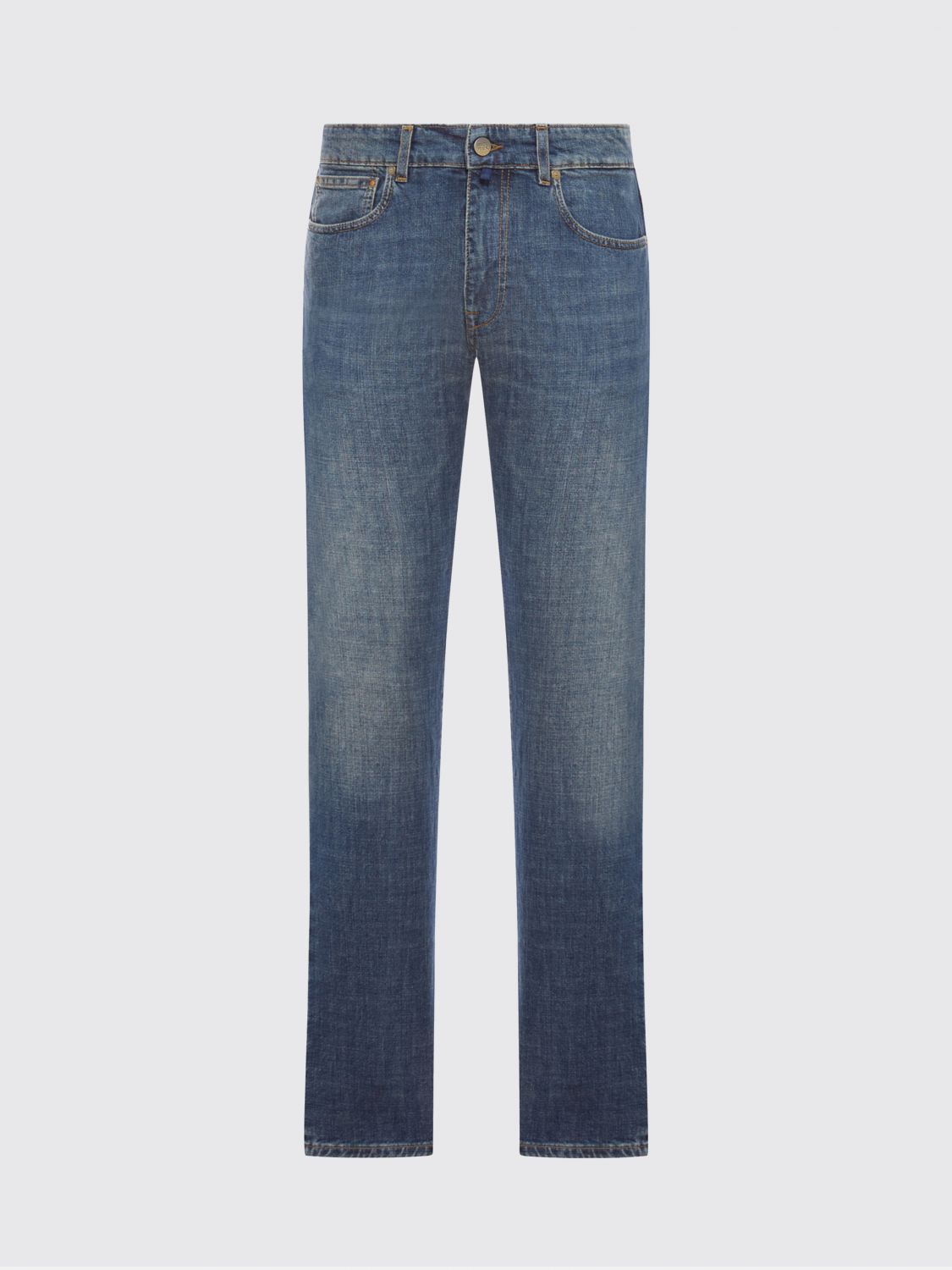 Incotex Cotton Denim Jeans In Blue