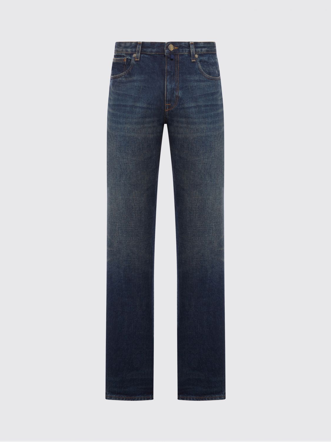 Incotex Cotton Denim Jeans In Blue