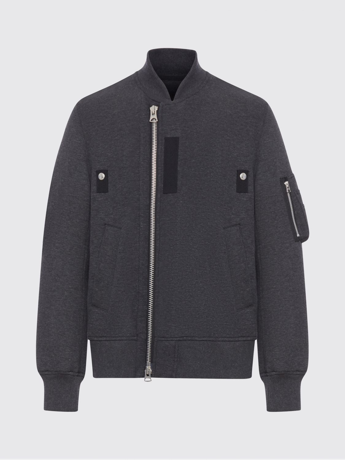 Sacai Sponge Bomber Jacket In Gray