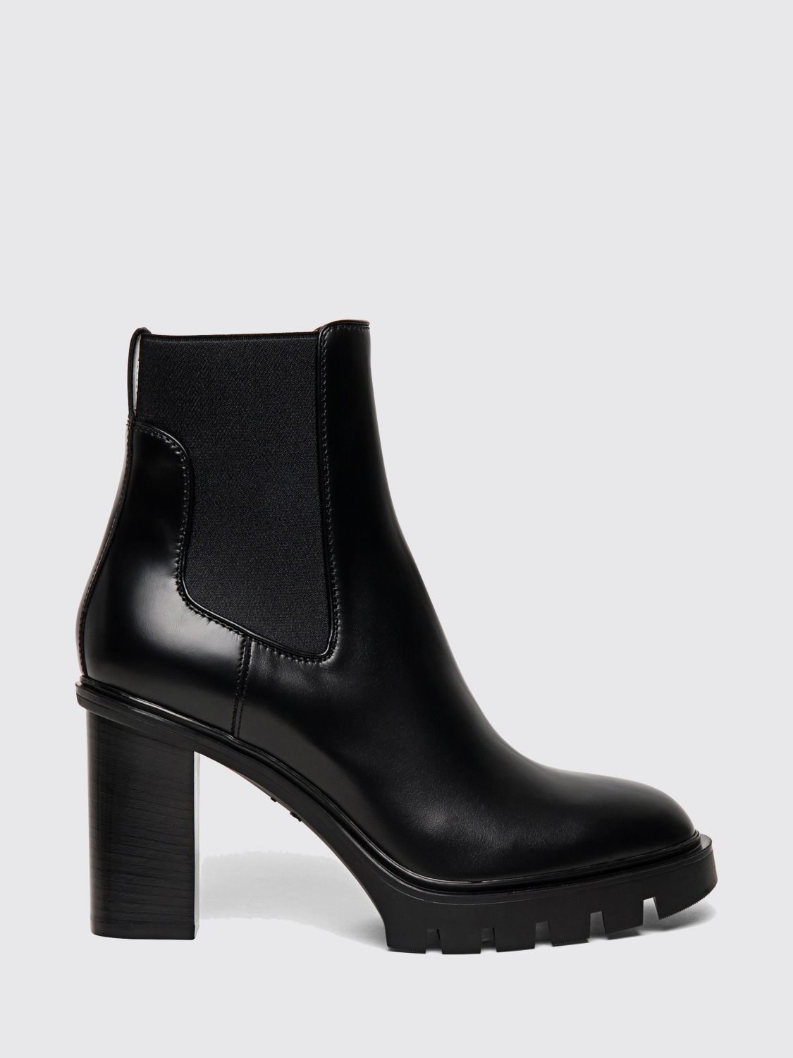 Santoni Flat Ankle Boot  Woman Color Black In Black