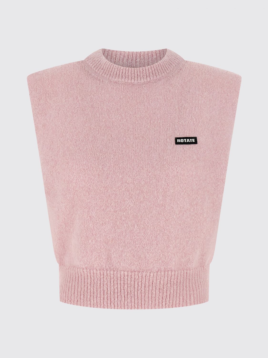 Rotate Birger Christensen Waistcoat Rotate Woman Color Pink In Pink