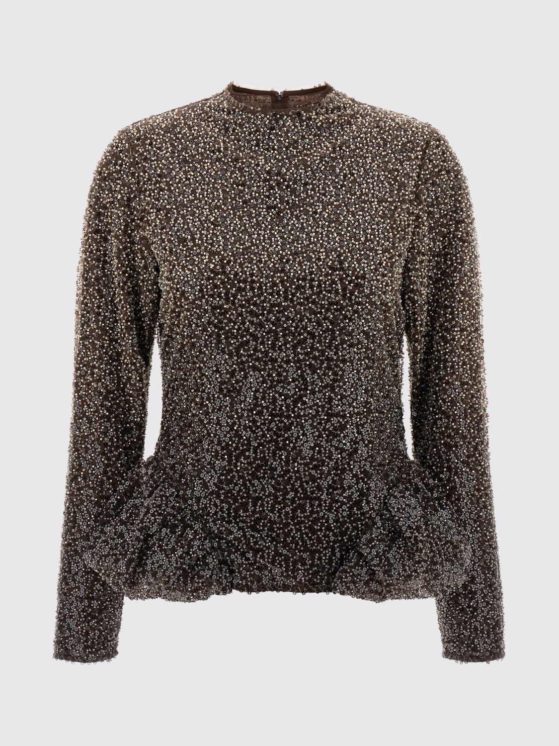 Rotate Birger Christensen Top Rotate Woman Color Beige In Brown