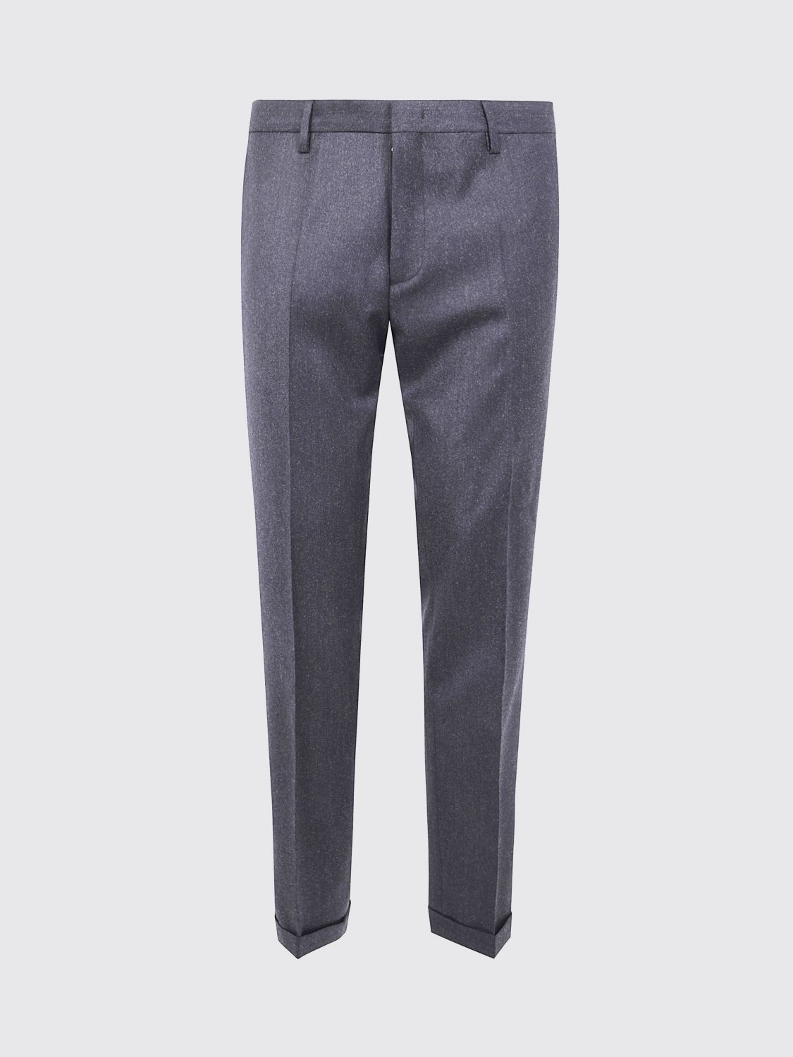 Paul Smith Tailored Men's Trousers Cuffed Hem In Gray