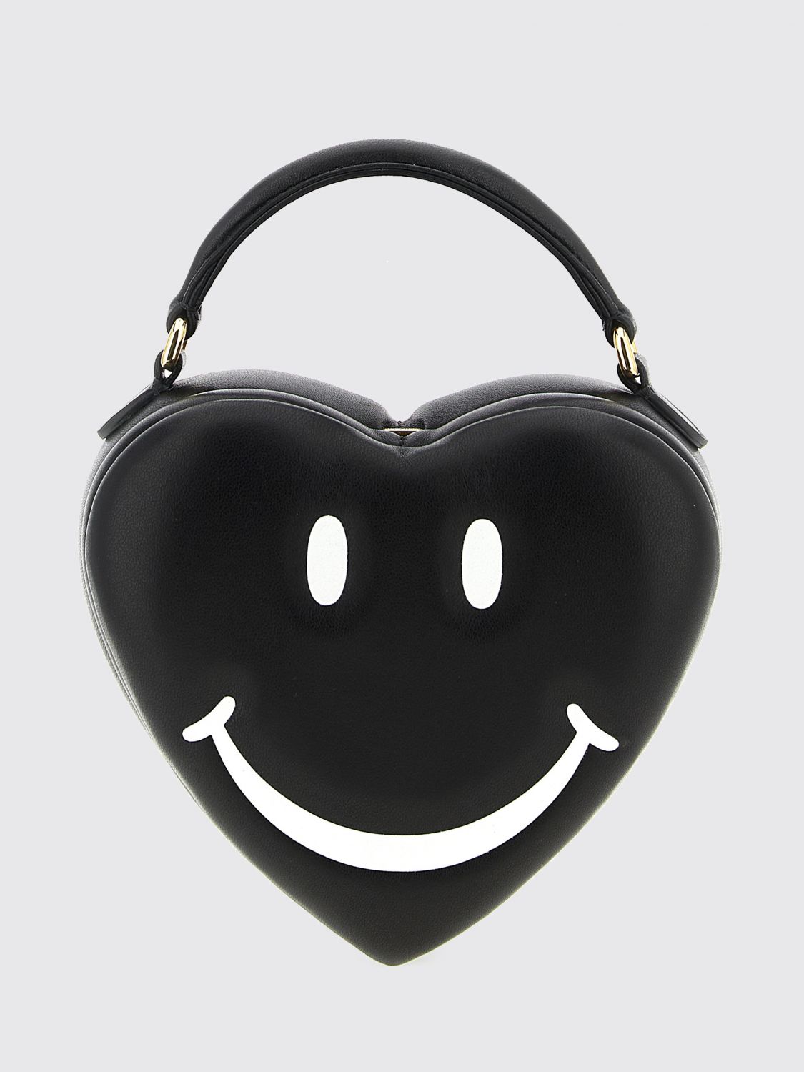Borsa Heart Smiley x Moschino Couture in pelle