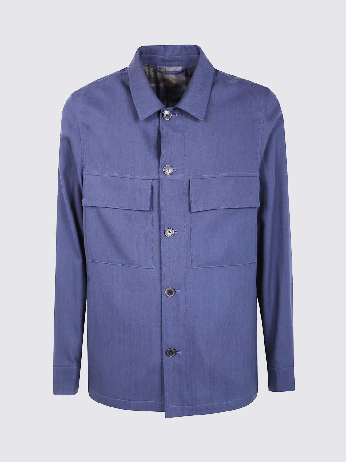 Paul Smith Mens Shirt Jacket In Blue