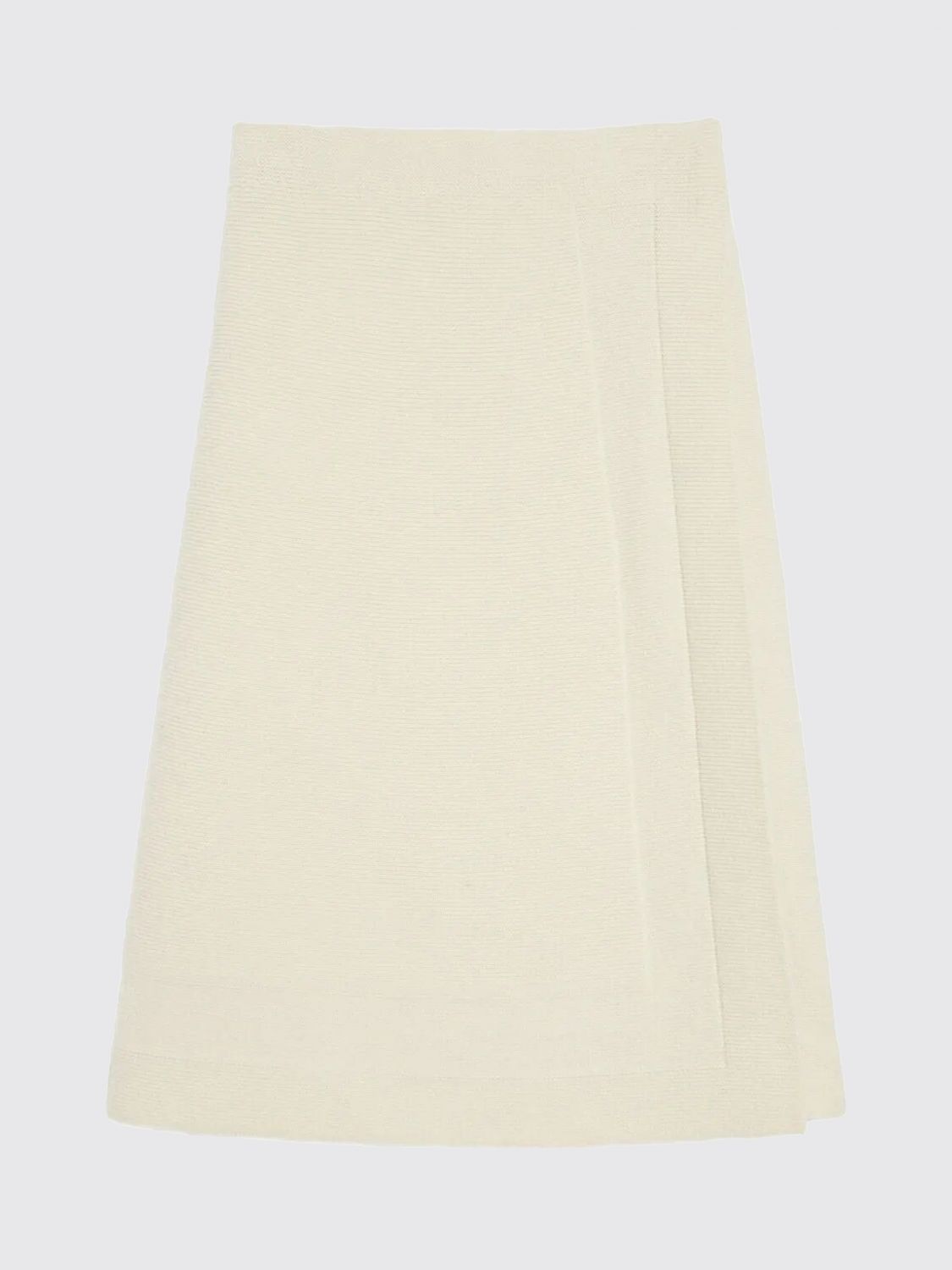 Jil Sander Wrap Midi Skirt In Burgundy