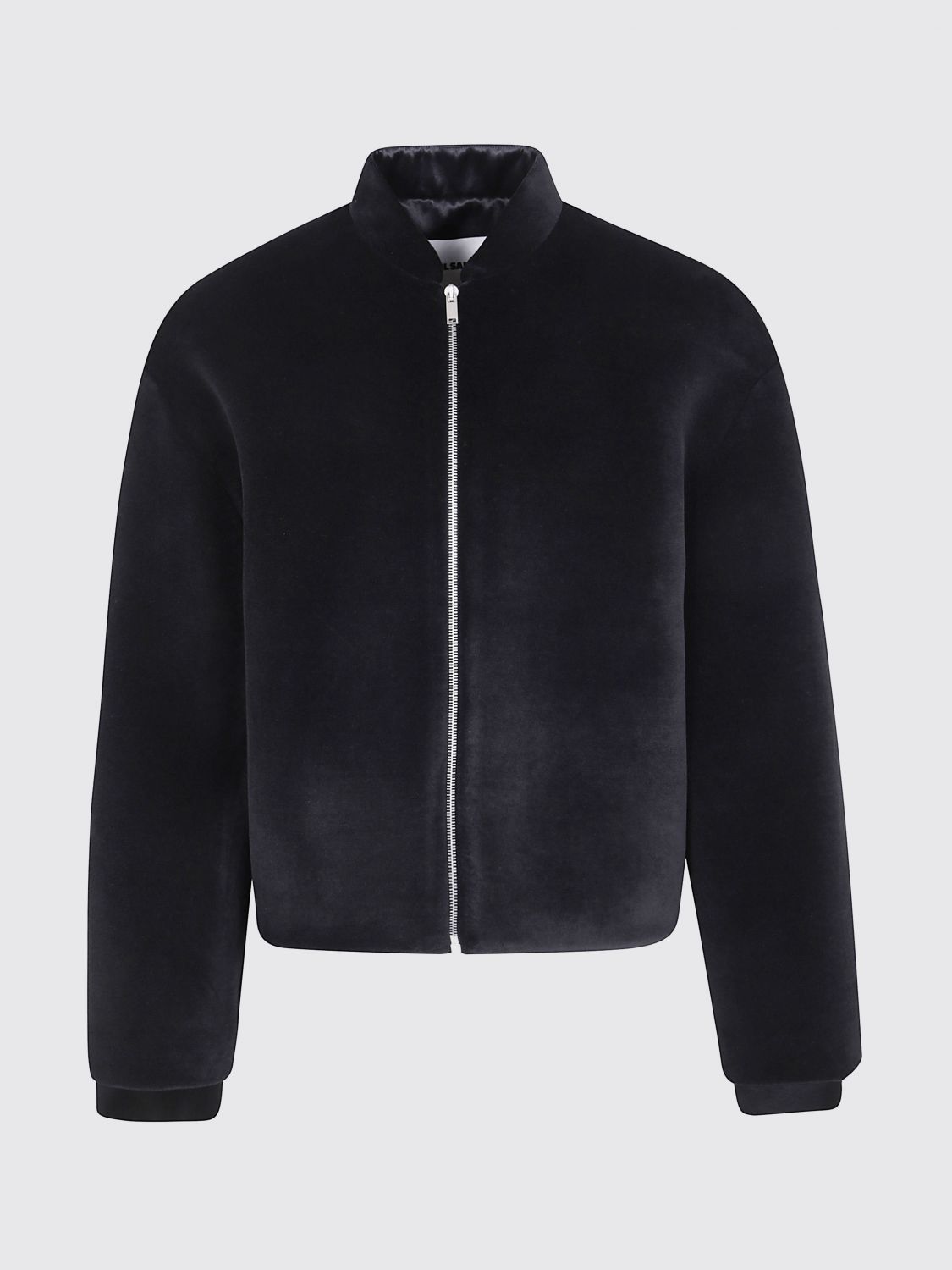 Jil Sander Long-sleeved Bomber Jacket In Black