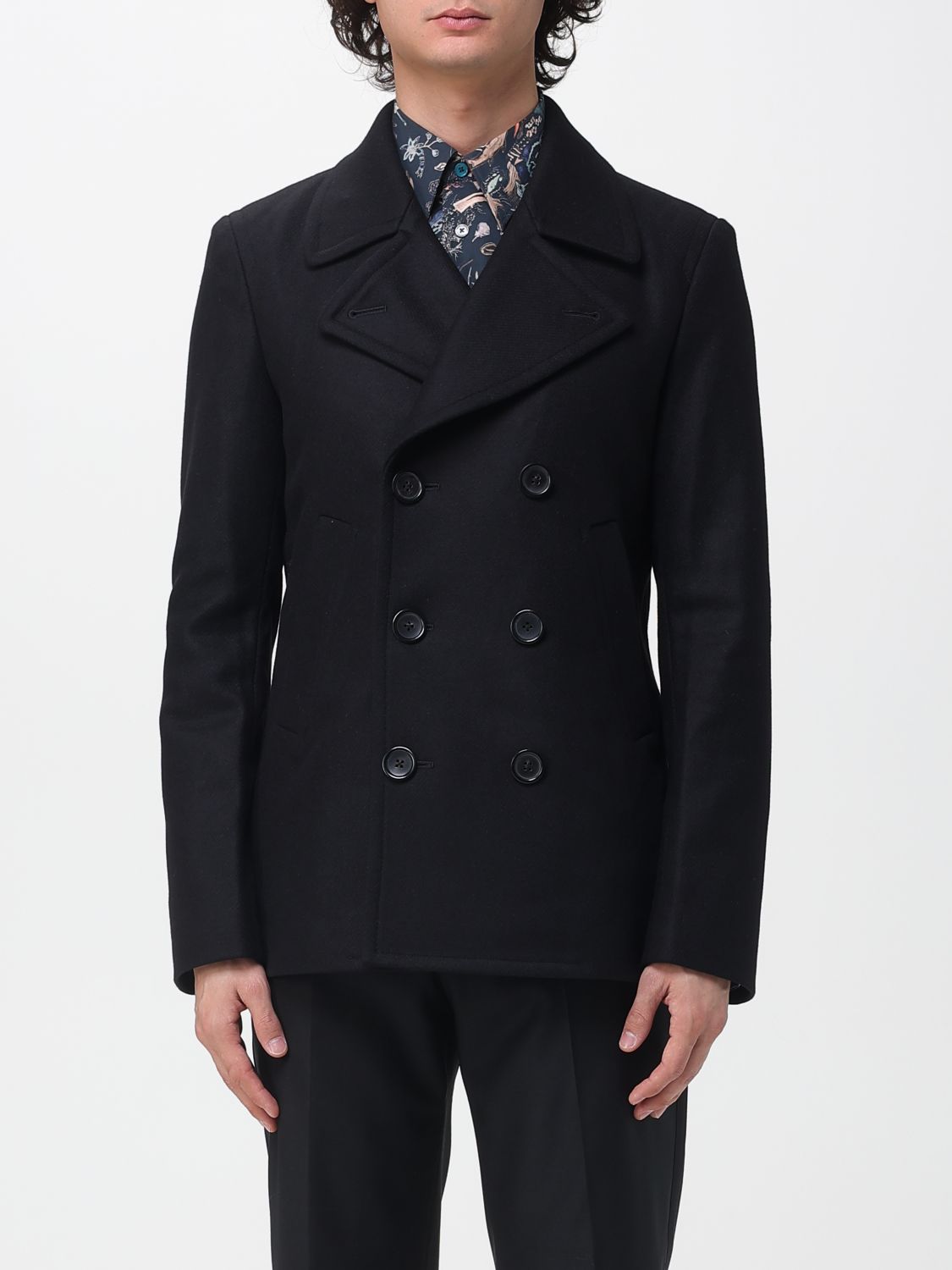 Paul Smith Coat Men Color Black