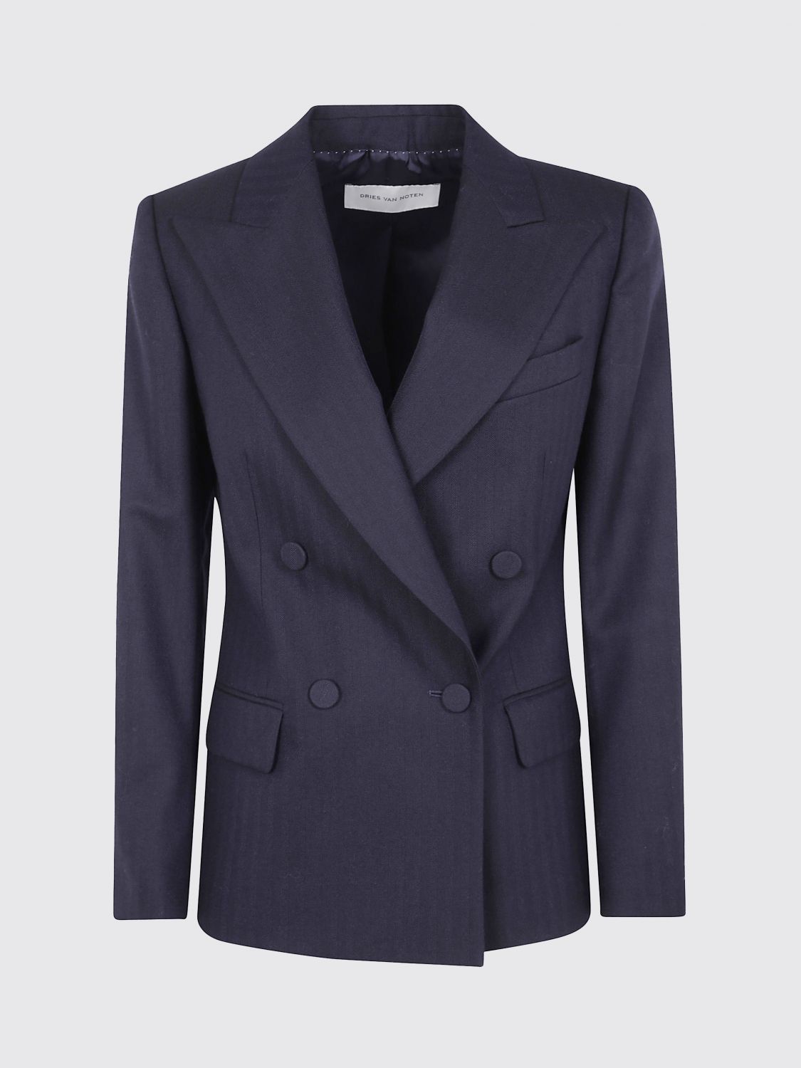 Dries Van Noten Jacket  Woman Color Navy In Blue