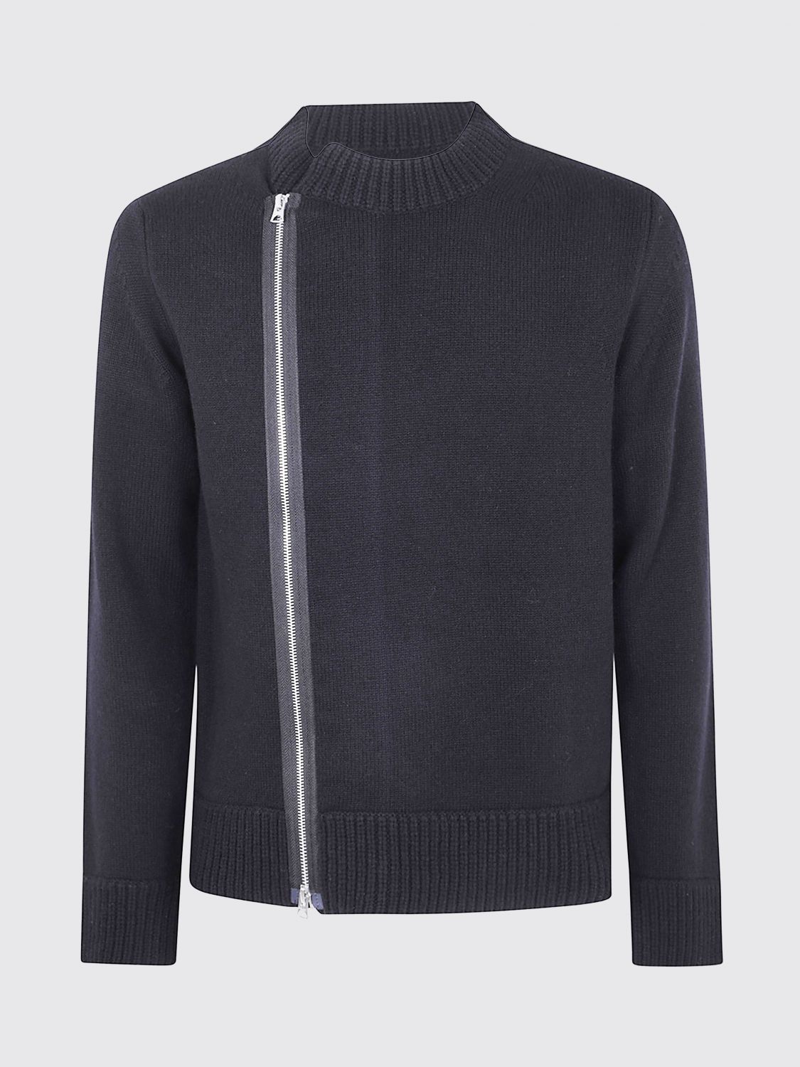 Sacai Knit Blouson Clothing In Blue