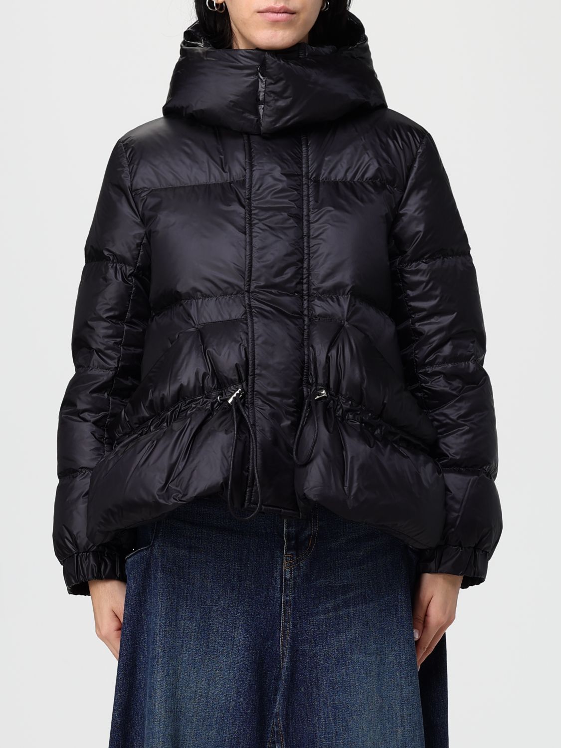 Sacai Jacket  Woman Color Black In Black