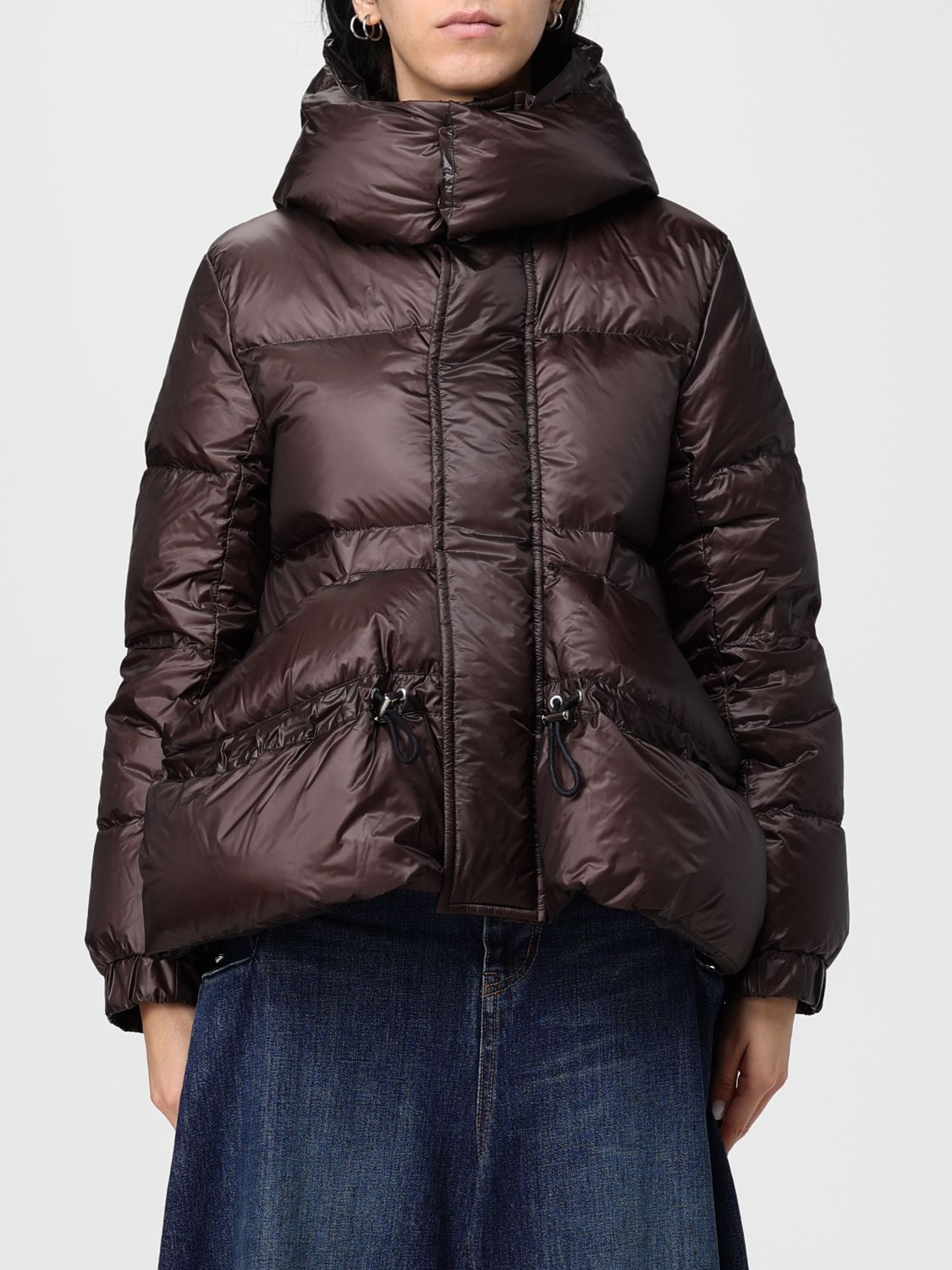 Sacai Jacket  Woman Color Brown In Brown