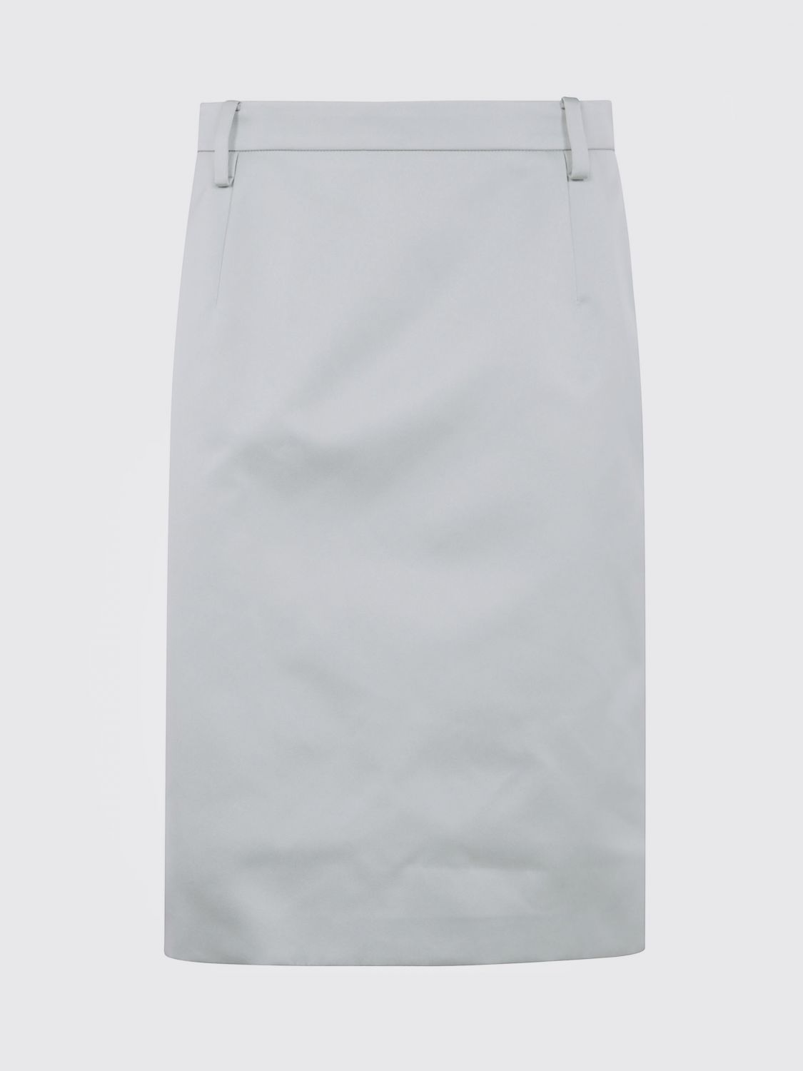 N°21 Satin Pencil Skirt In Blue