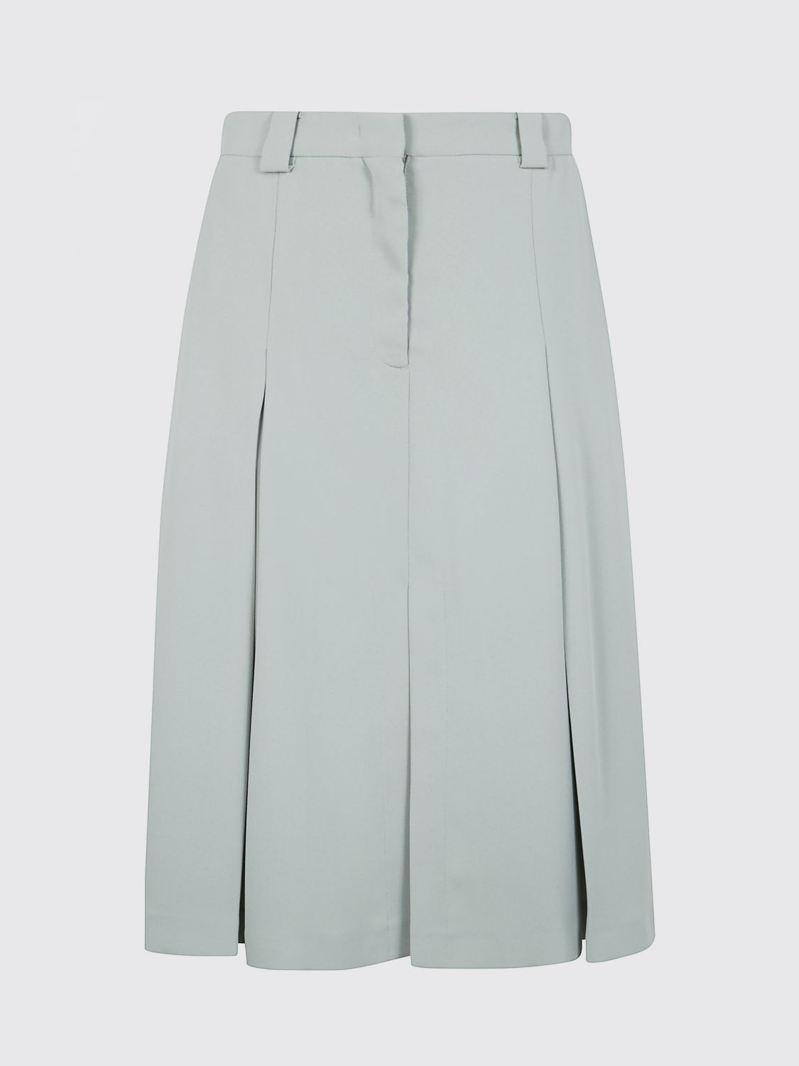 N°21 Crepe Sable Midi Skirt In Green