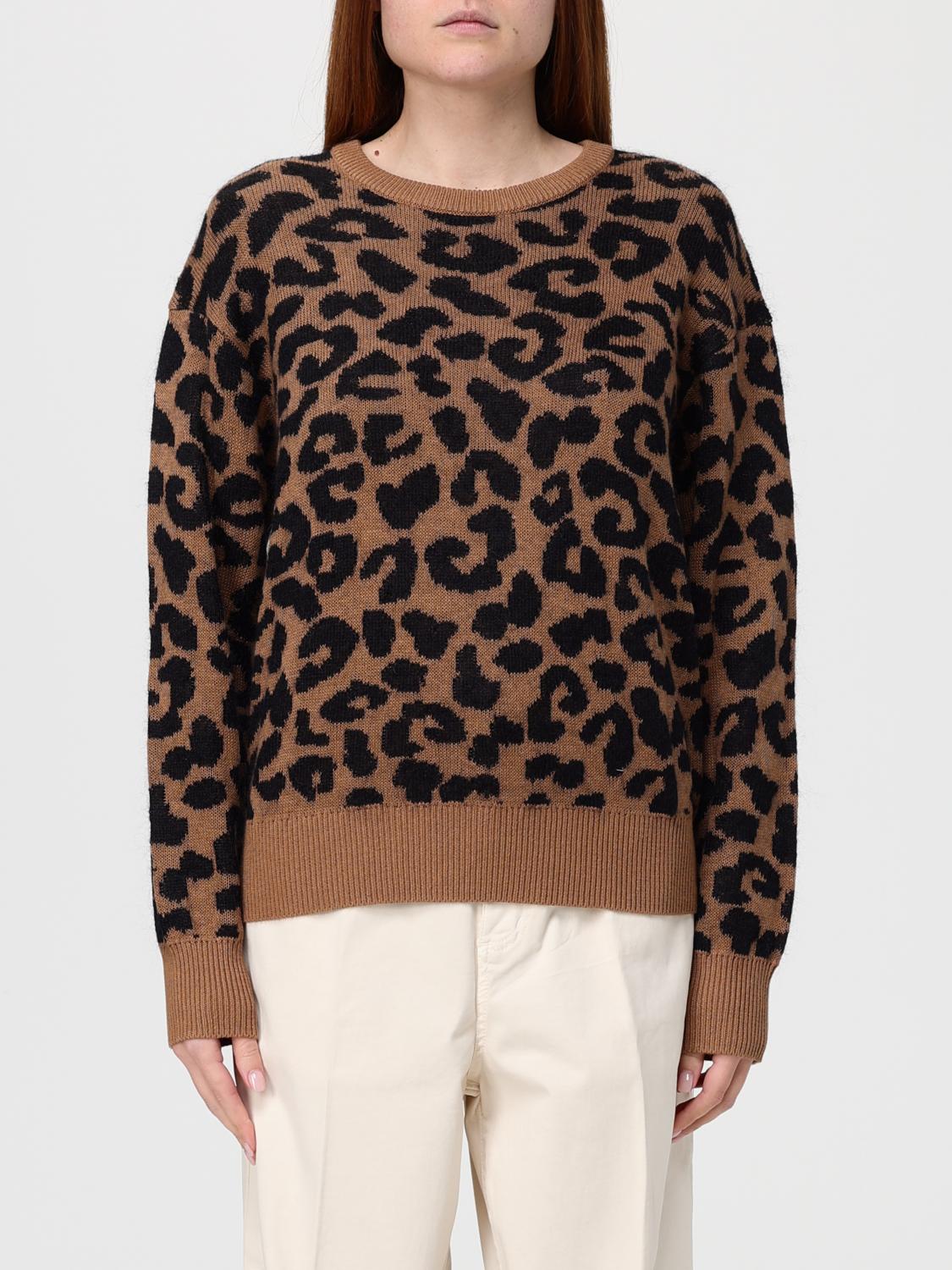 Maglia animalier Sun68 in lana e cotone