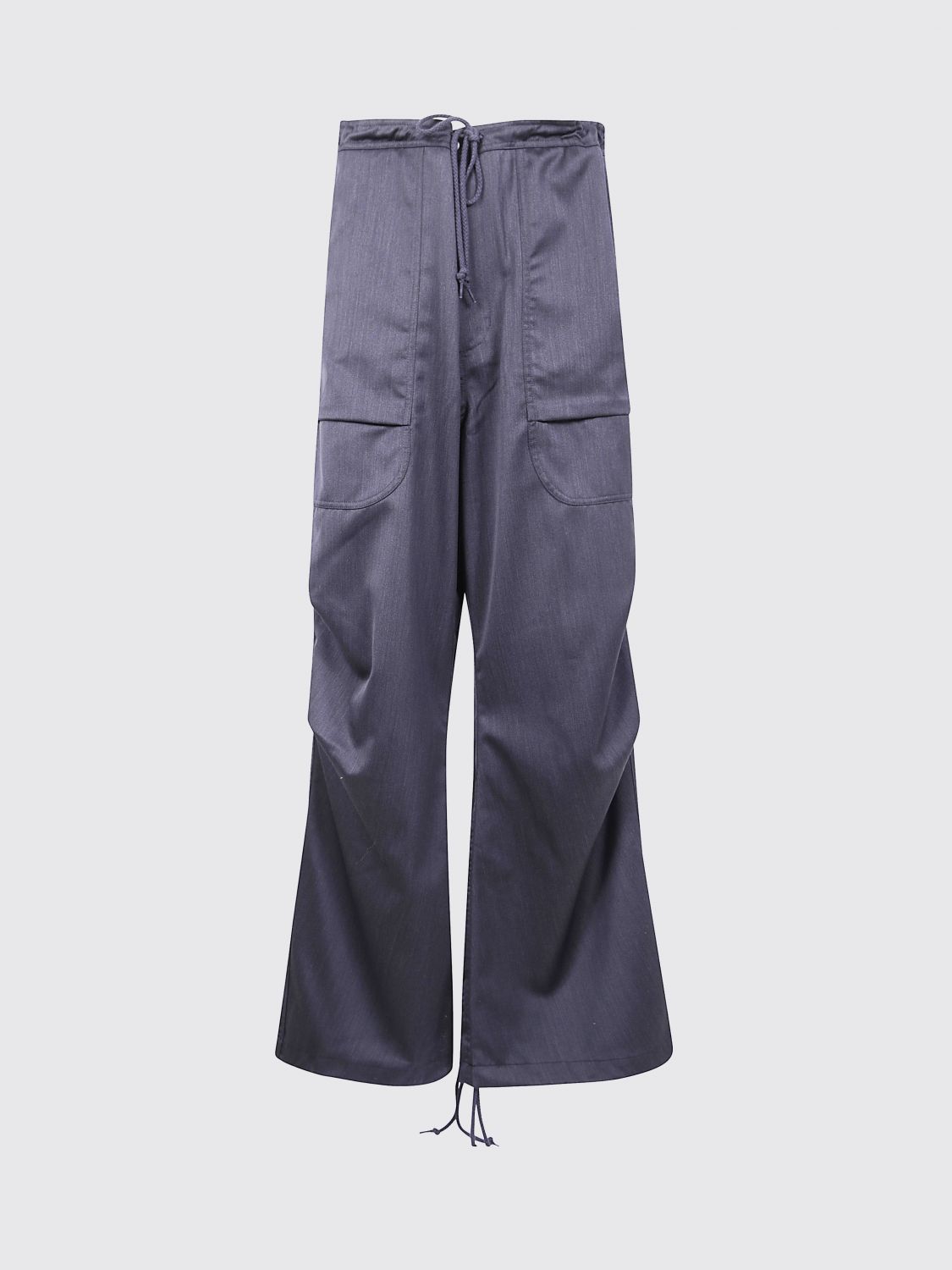 Entire Studios Drawstring Cargo-pocket Trousers In Blue