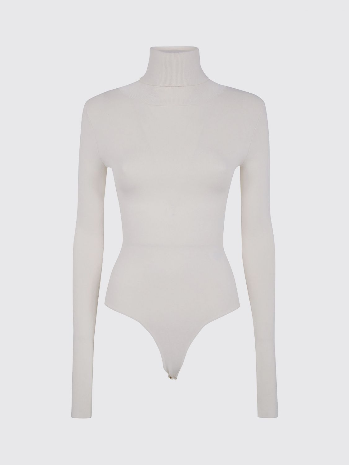 Entire Studios Turtleneck Long-sleeve Bodysuit In White
