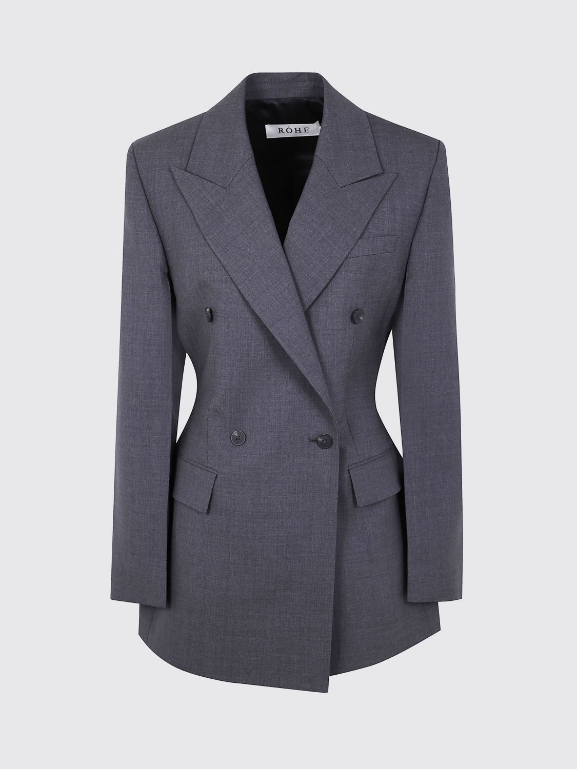 Rohe Róhe Hourglass Blazer In Gray