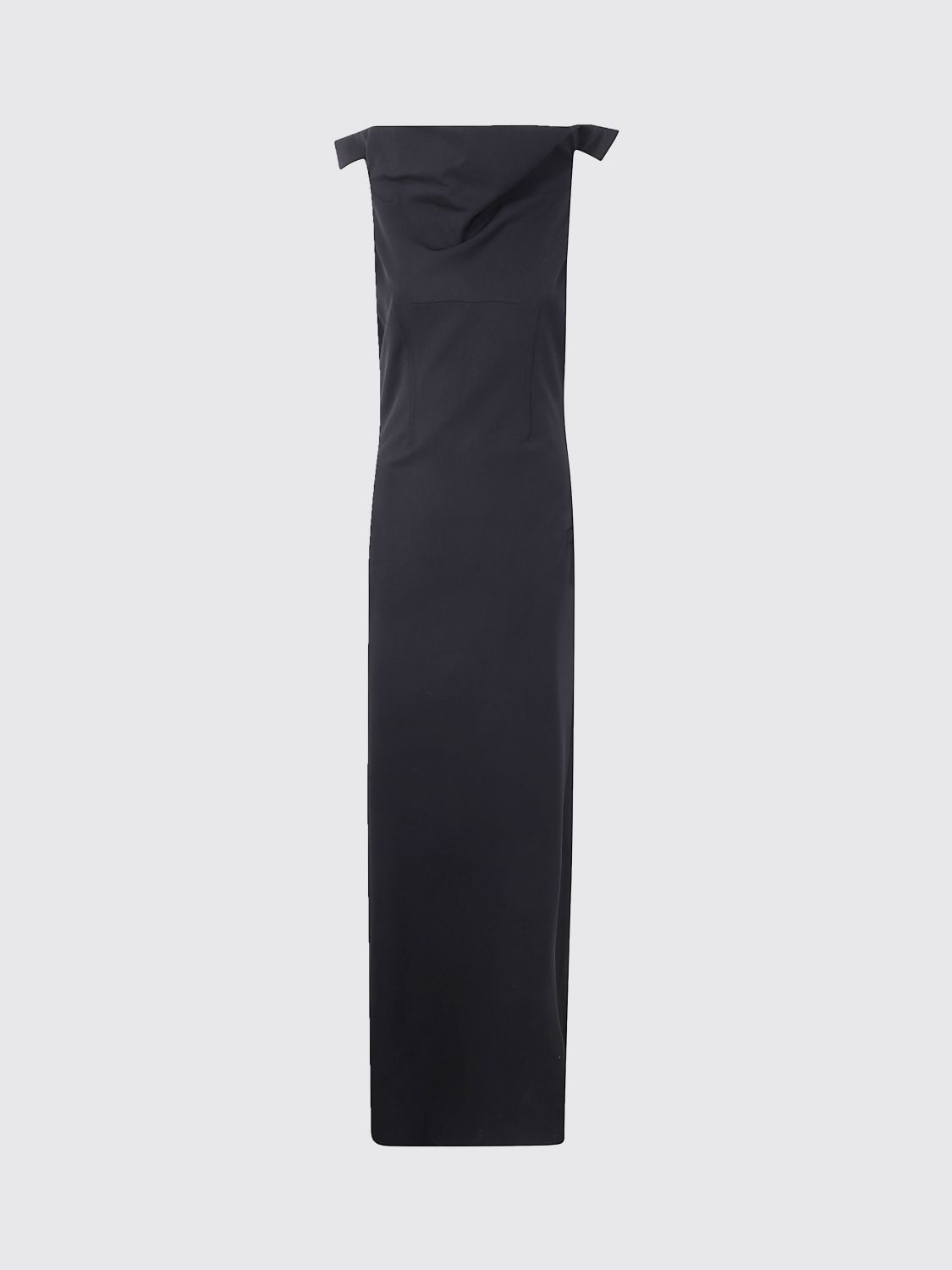 Jean Paul Gaultier Long Backless Dress With Belt On The Back By Jean P In Black
