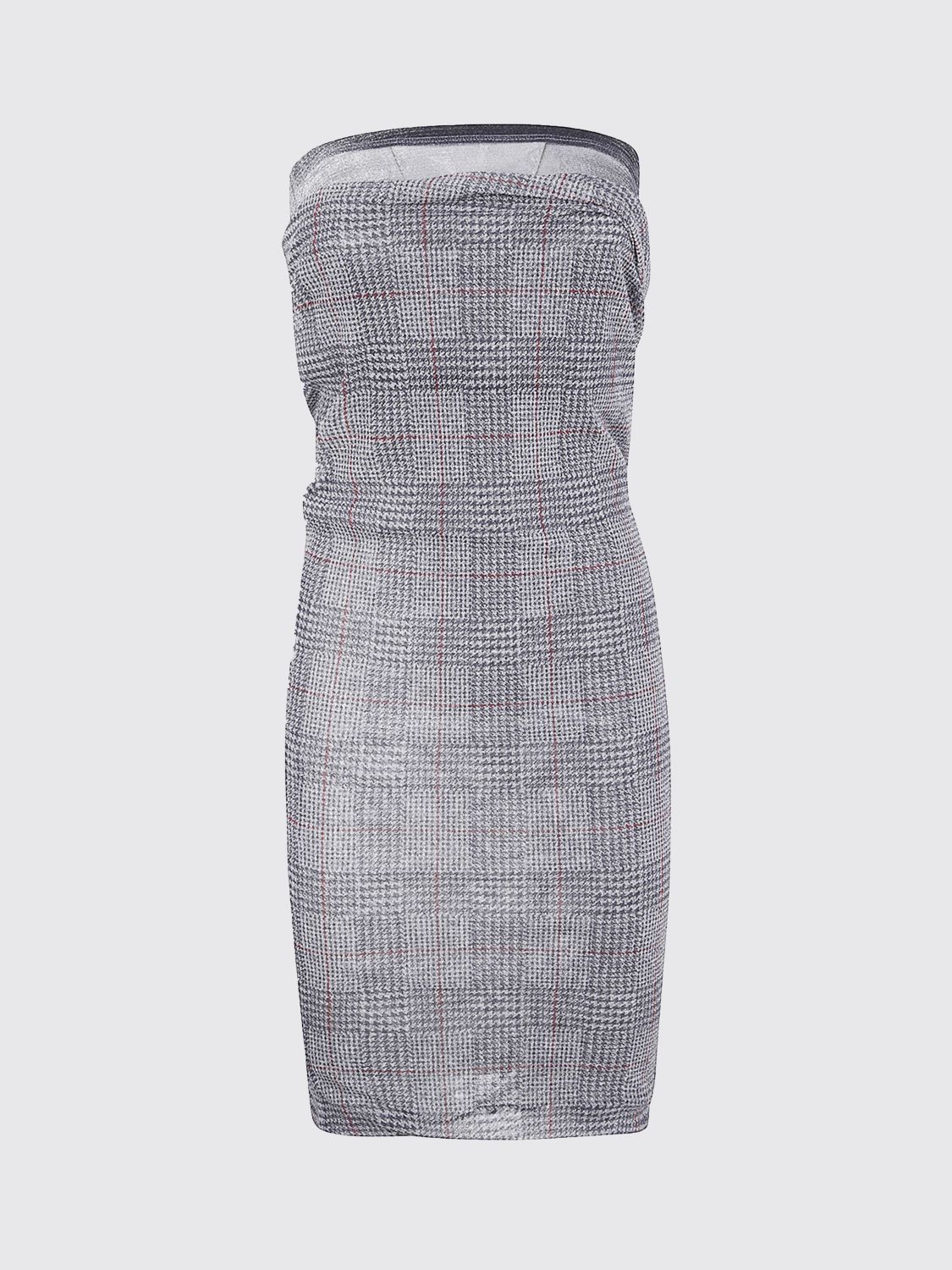 Jean Paul Gaultier Mesh Skirt Double Layer Printed In Gray
