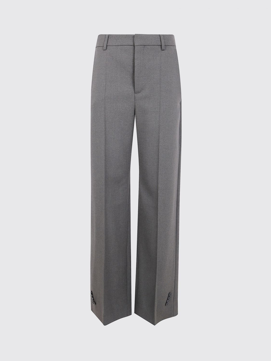 Jean Paul Gaultier Button-detail Trousers In Gray