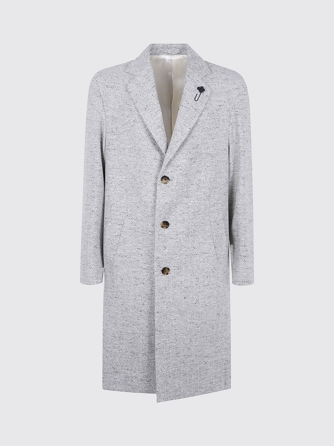 Lardini Men Coat Clothing In Gray