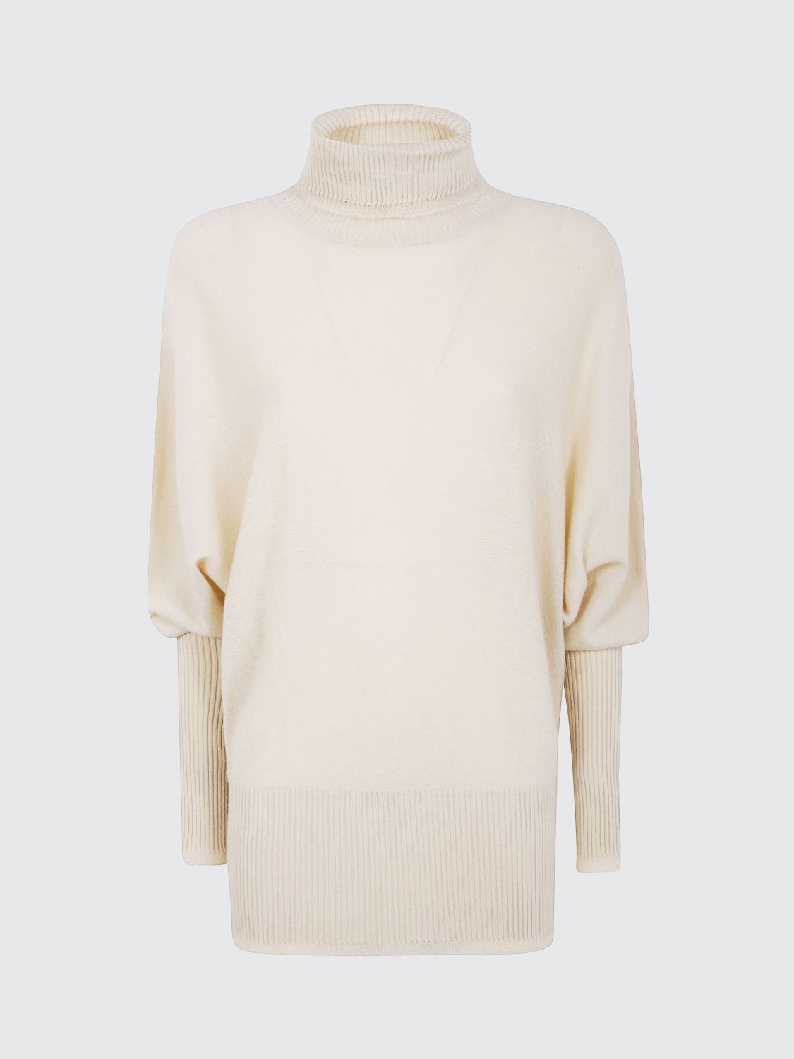 By Malene Birger Turtleneck Wool Sweater In White