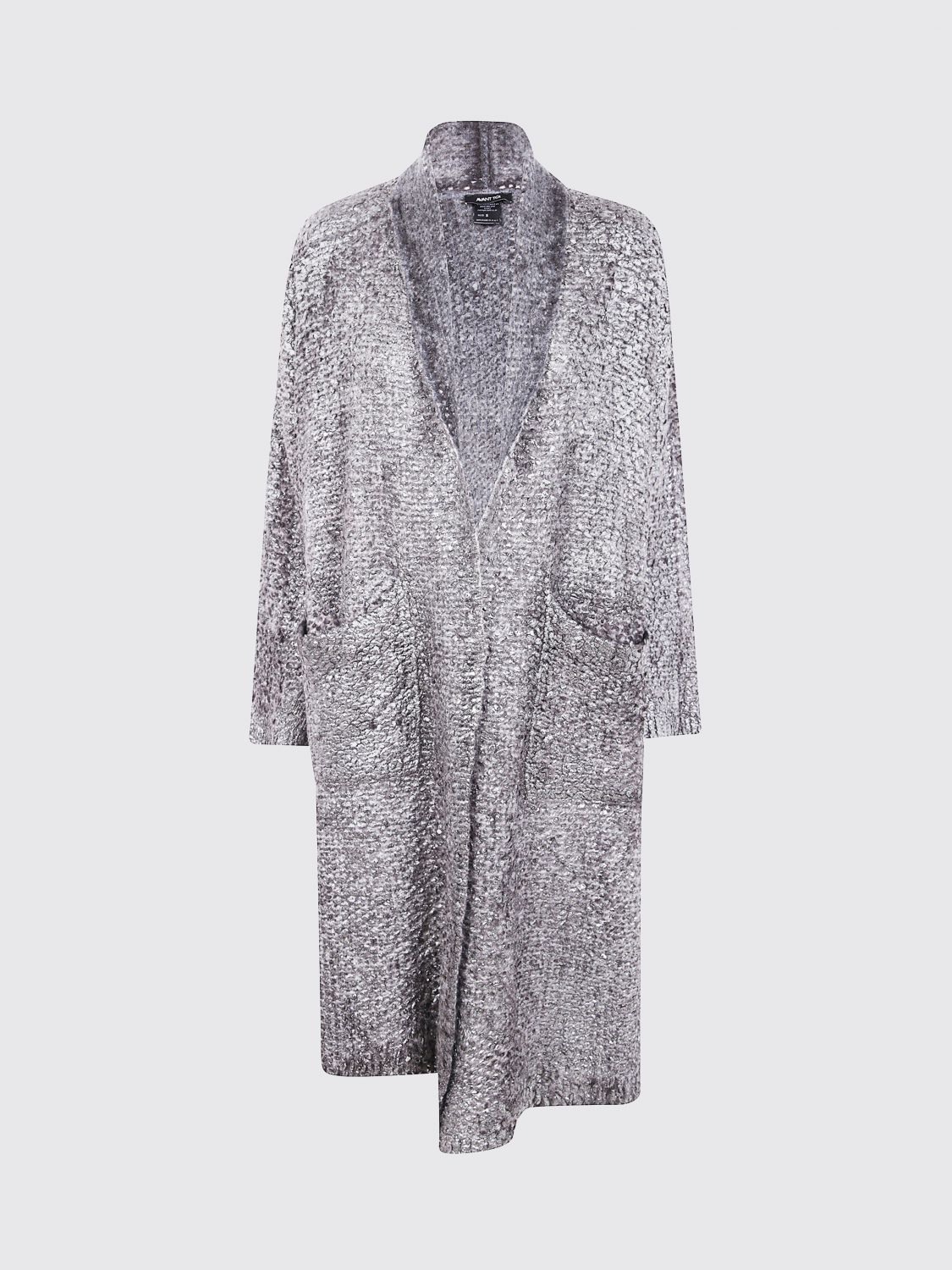 Avant Toi Metallic-threaded Cardi-coat In Multi