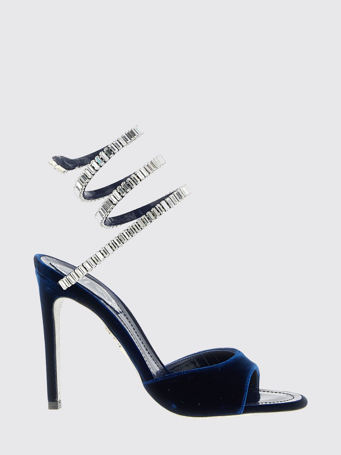 René Caovilla Flat Sandal Rene Caovilla Woman Color Blue In Blue