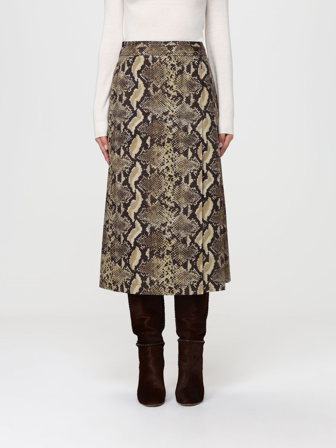 半身裙 ASPESI 女士 颜色 印花/多色