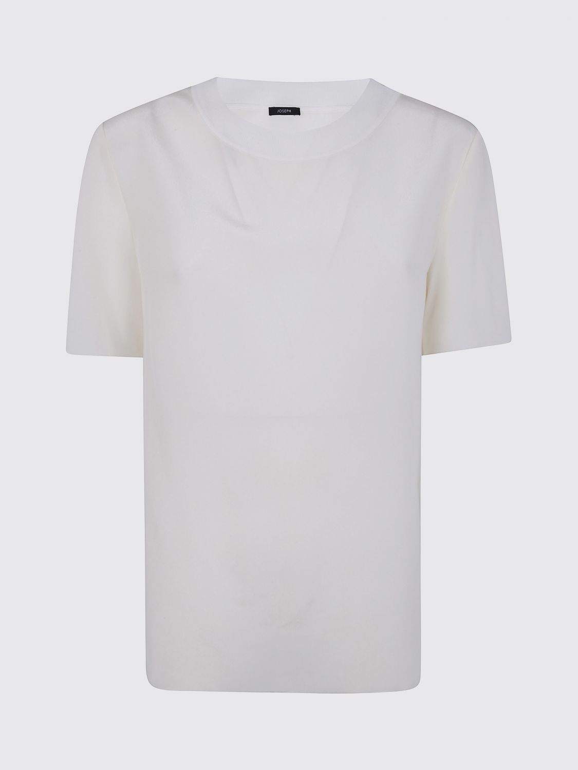 Joseph Short-sleeve Silk Shirt In White