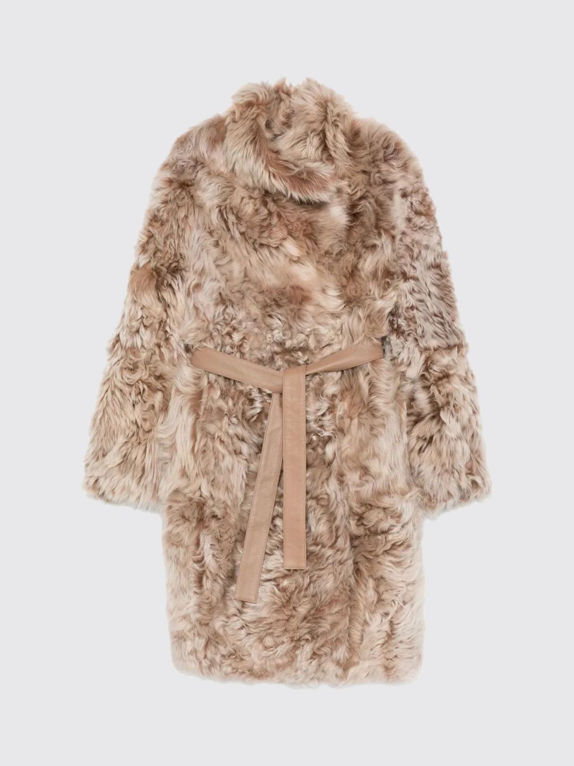 Yves Salomon Coats Brown In Brown