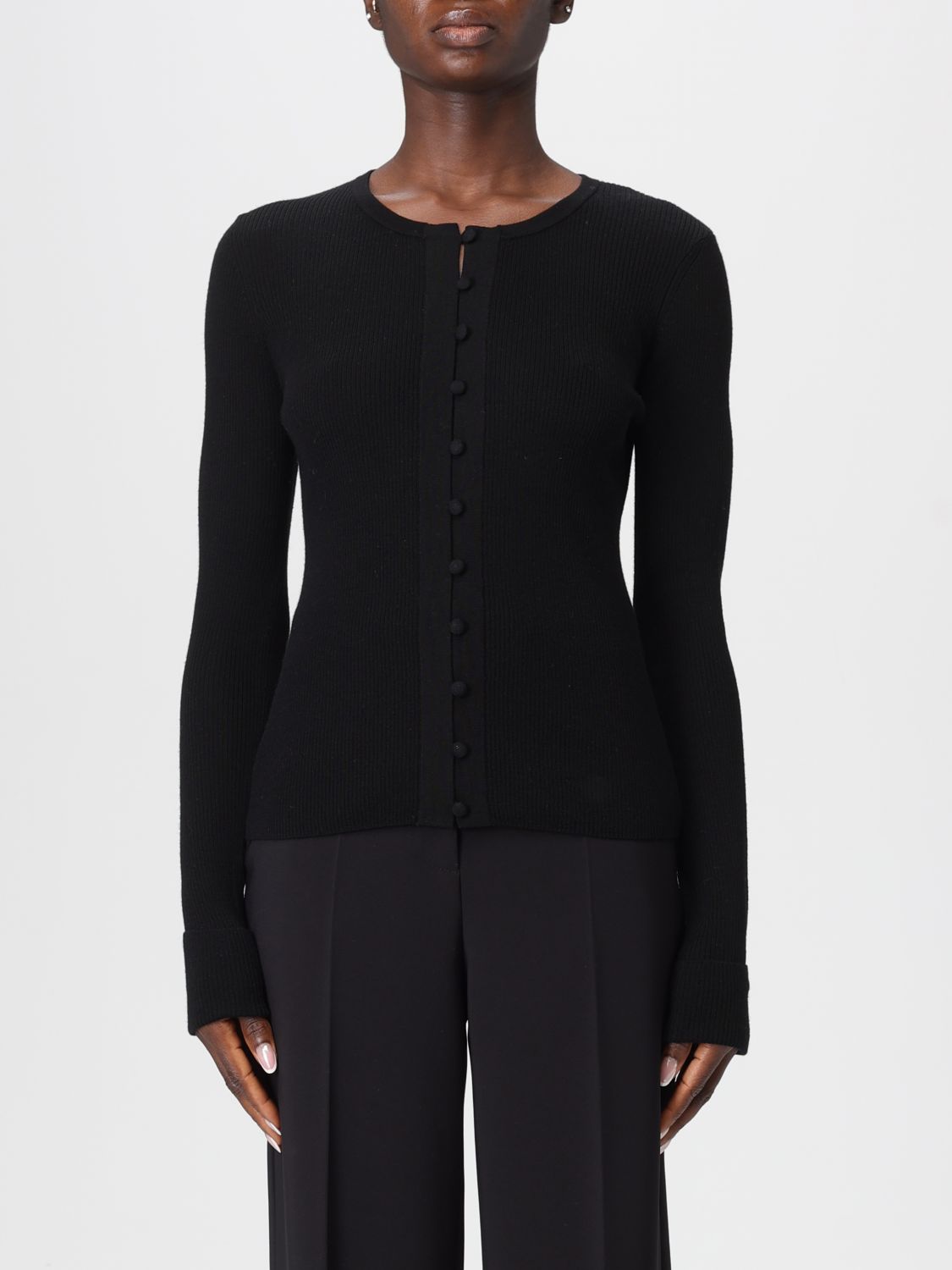 Elisabetta Franchi Cardigan Woman Color Black In Black