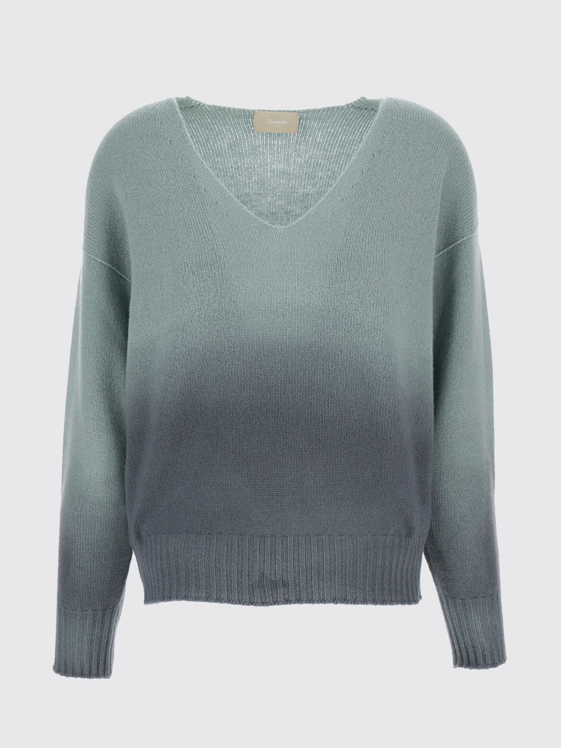 Drumohr Ombre-effect V-neck Sweater In Black