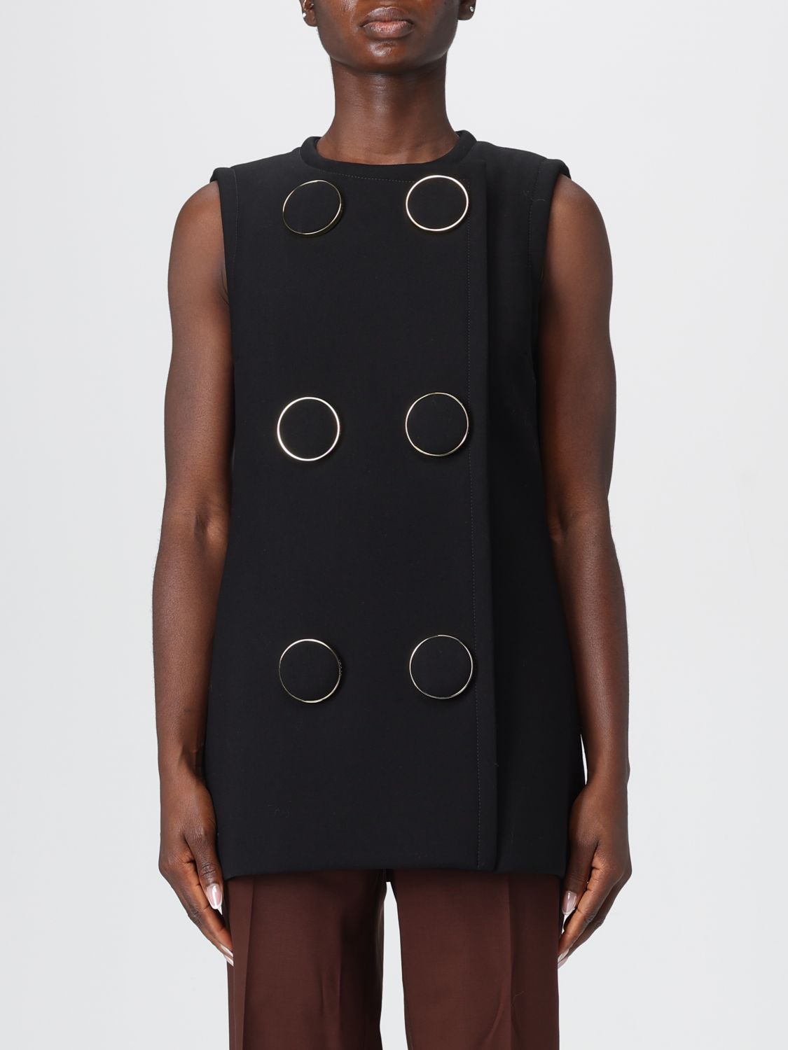 GUCCI Gilet a doppiopetto in misto lana