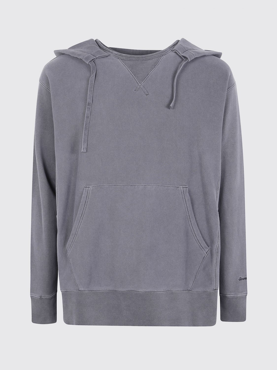 Snow Peak Kangaroo-pocket Hoodie In Gray