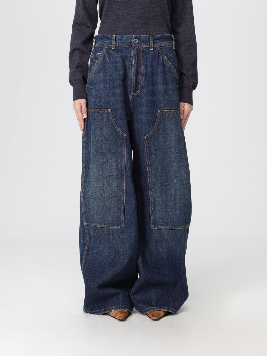 Maison Margiela Jeans  Woman Color Blue