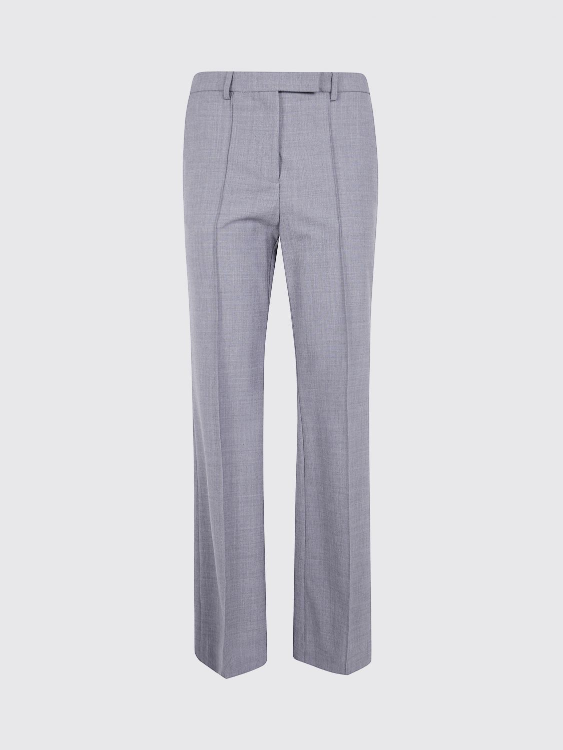 Semicouture Sienna Pleated Trousers In Gray