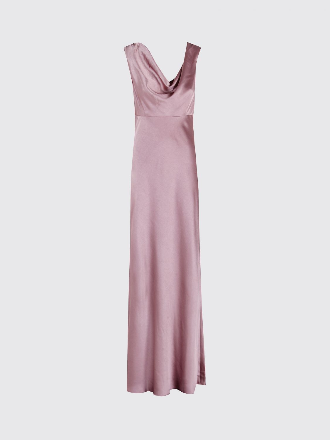 Vince Draped Cowl Maxi Dress In Pink