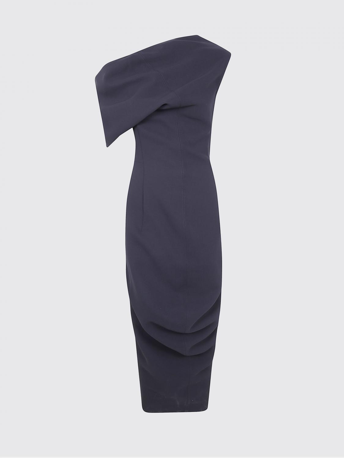 Jacquemus Viscose Crêpe Dress In Black
